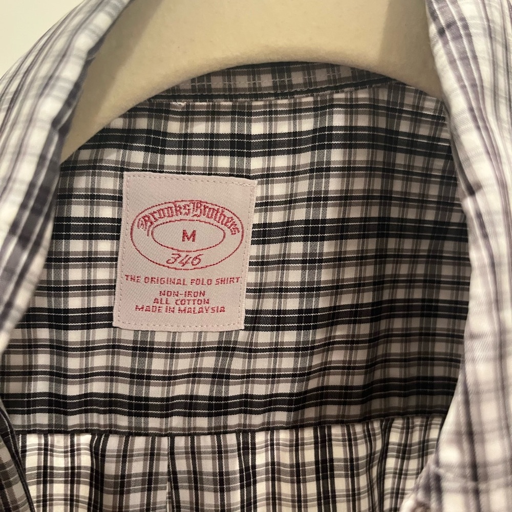 Brooks Brothers Black and White Casual Button Down Shirt